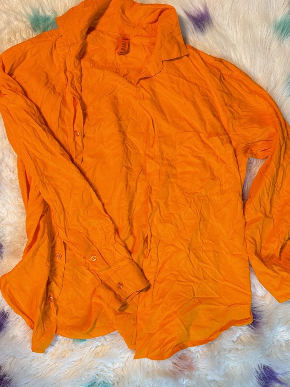 SKIMS Orange Lightweight Men's Shirt Jacket